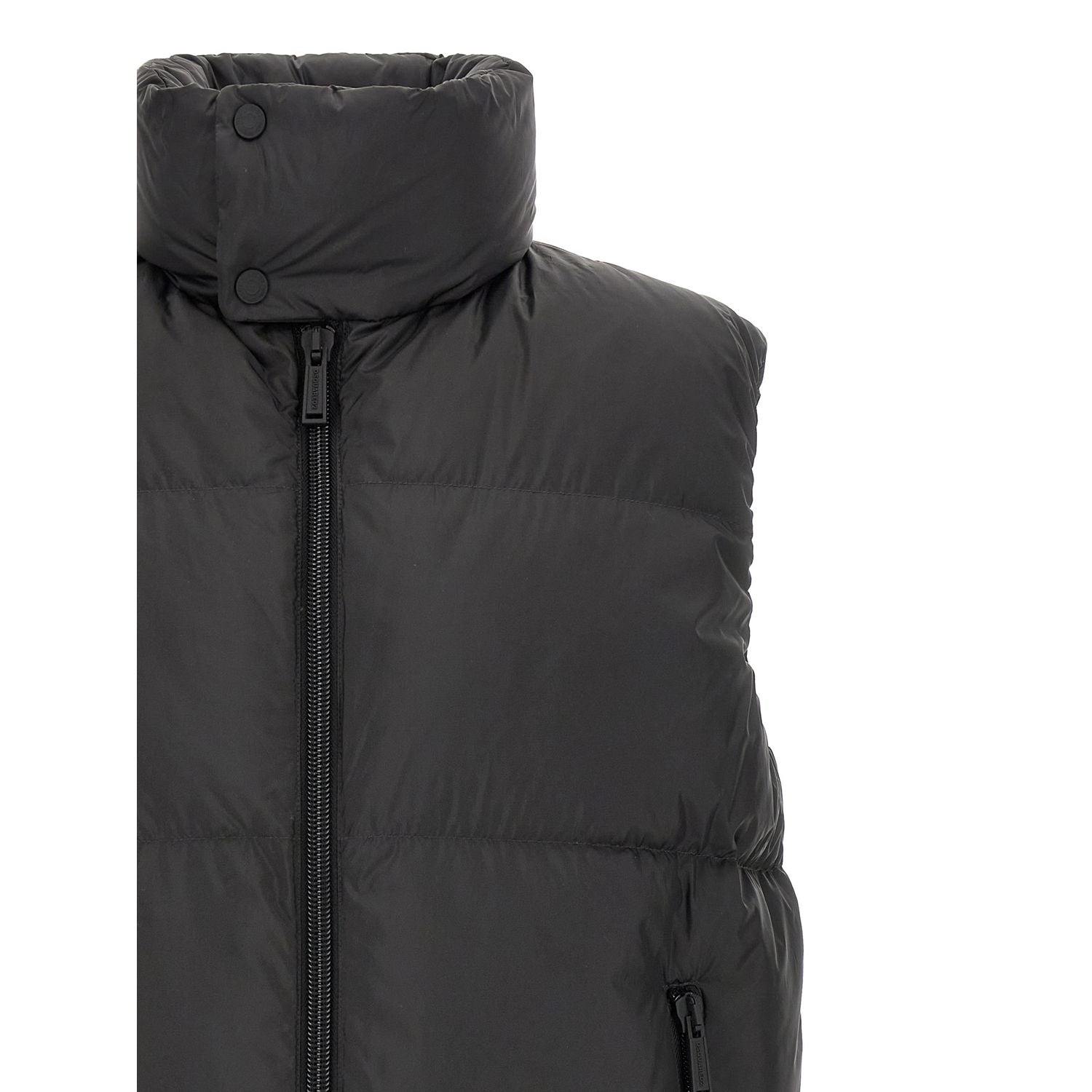 Dsquared² Black Polyester Sleeveless Jacket