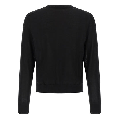 Dsquared² Black Wool Cardigan