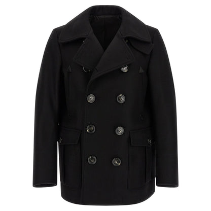 Dsquared² Black Wool Coat