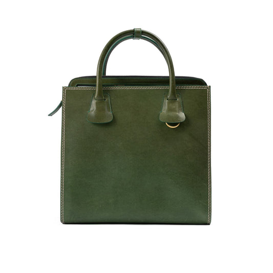 Dsquared² Green Leather Tote Bag