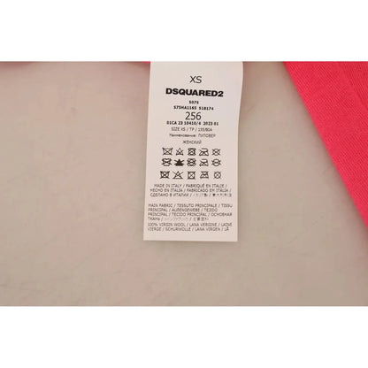Dsquared² Pink Solid Long Sleeve Turtle Neck Casual Sweater 1728,67345645728,Clothing,Dsquared²,IT38 | XS,Pink,Preowned / Defect,Sweaters - Clothing,Sweaters - Women - Clothing,Turtlenecks - Sweaters - Clothing,Women,Wool