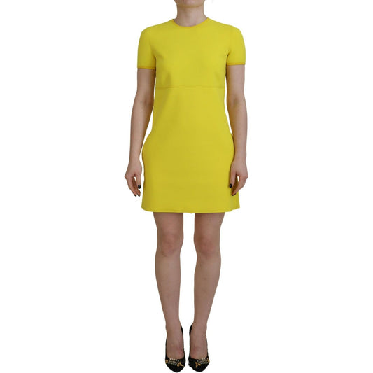 Dsquared² Yellow Nylon Short Sleeves Round Neck Mini Dress 1728,67345645728,Clothing,Dresses - Clothing,Dresses - Women - Clothing,Dsquared²,IT38 | XS,Material: 80% Nylon 20% Elastane,Preowned / Defect,Short - Dresses - Clothing,Shortsleeve - Dresses - Cl