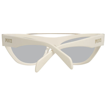 Emilio Pucci White Metal Sunglasses Emilio Pucci