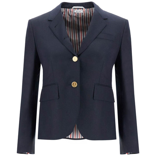 Thom Browne single-breasted cropped jacket in 120's wool Jackets Thom Browne