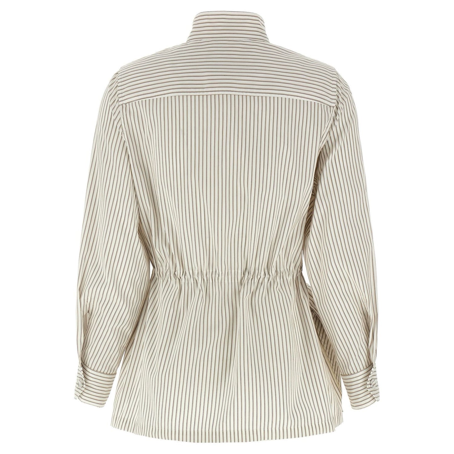 Fendi White Cotton Shell Jacket
