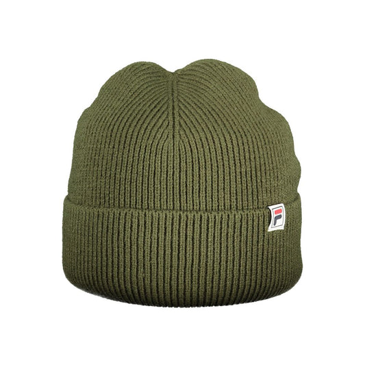 Fila Verde Polyacrylic Mens Cap 1728,67403481248,Accessories,Beanie - Hats - Accessories,Fila,Green,Hats - Accessories,Men,New with tags,UNI