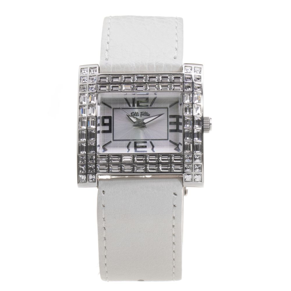 Folli Follie Gray Leather Dress Watch Folli Follie