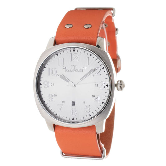 Folli Follie Orange Leather Dress Watch Folli Follie