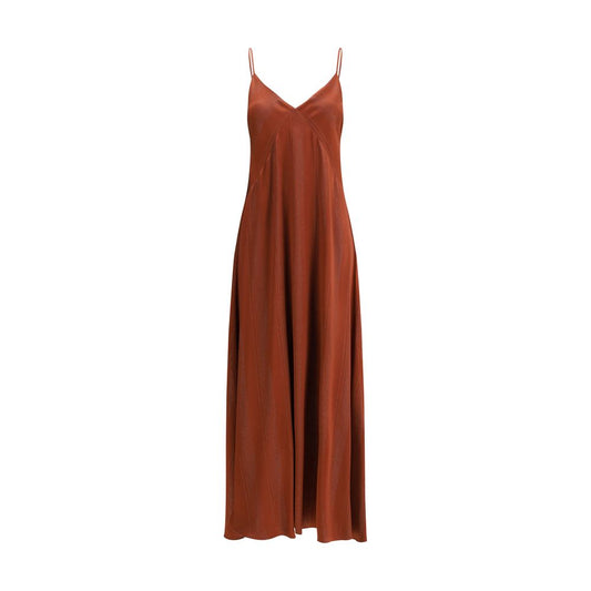 Forte_Forte Orange Silk Casual Dress Forte_Forte