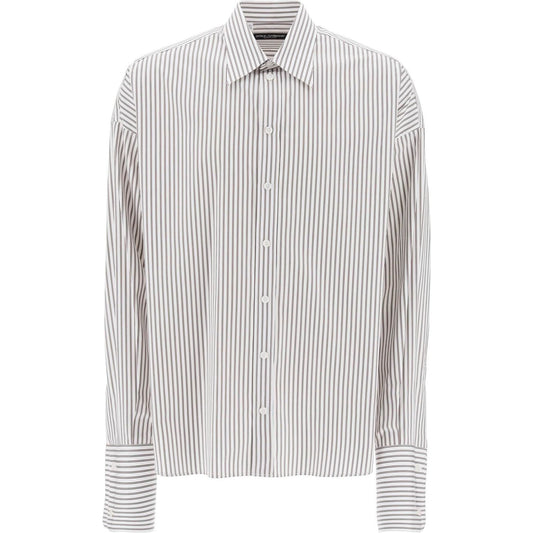 Dolce & Gabbana 'oversized striped poplin shirt Shirts Dolce & Gabbana