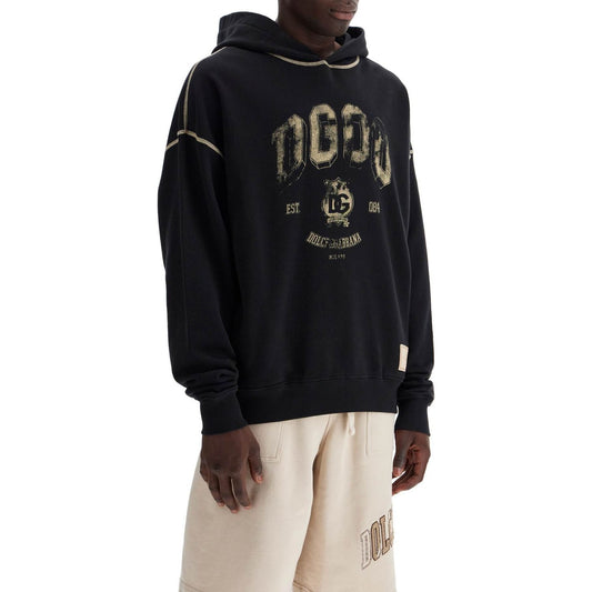 Dolce & Gabbana oversized hoodie with hood and logo print Topwear Dolce & Gabbana