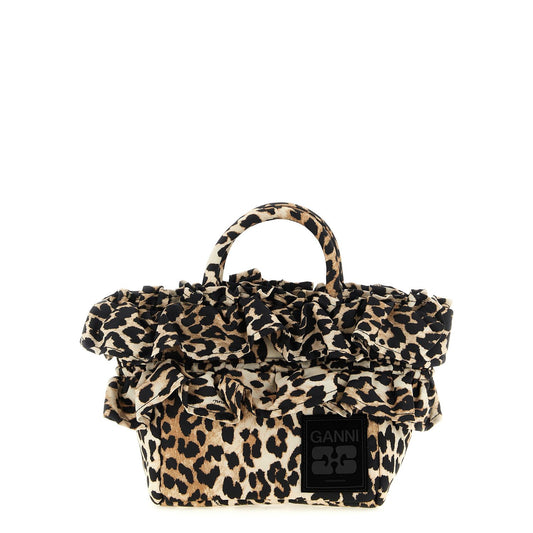 Ganni Brown Polyamide Handbag
