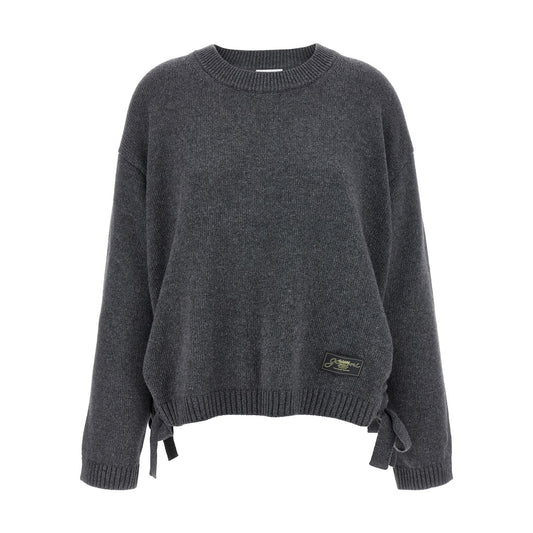 Ganni Gray Wool Cardigan