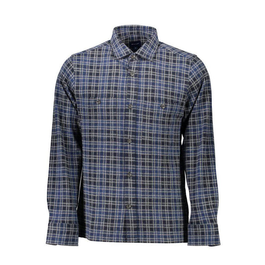 Gant Blu Cotton Mens Shirt