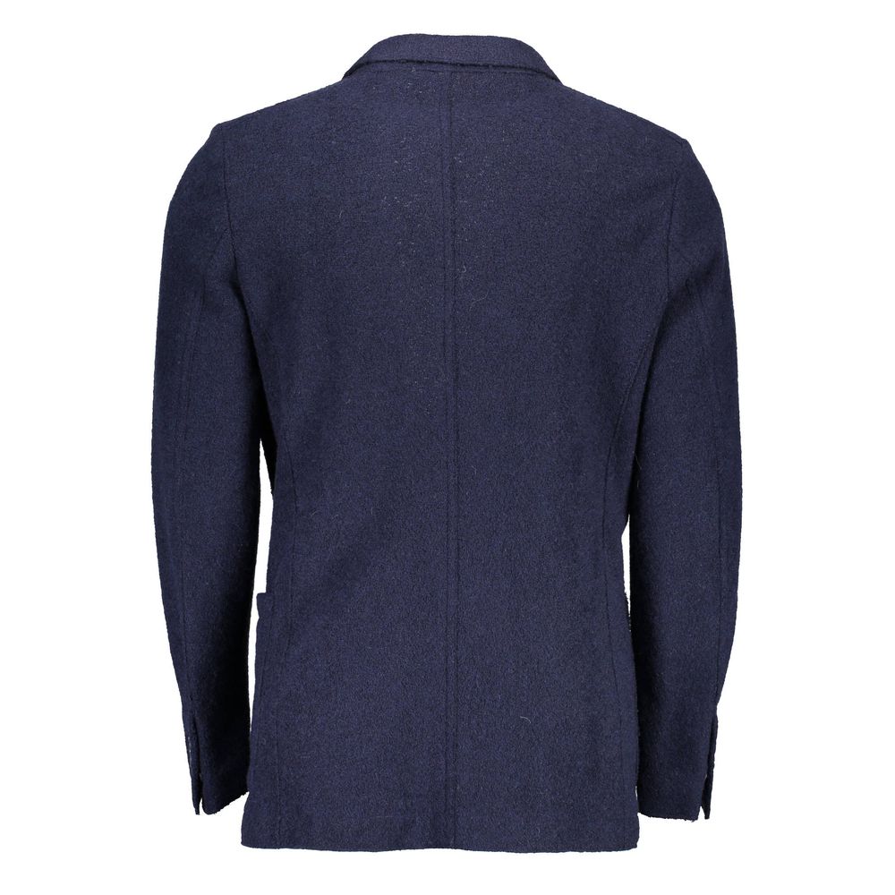 Gant Blu Wool Men Jacket Gant