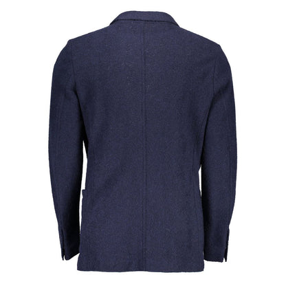 Gant Blu Wool Men Jacket Gant