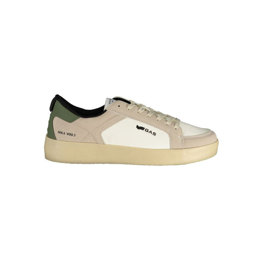 Gas Bianco Polyurethane Men Sneaker 1728,67403481248,Athletic - Sneakers - Shoes,EU41/US8,EU42/US9,EU43/US10,EU44/US11,Gas,Men,New with tags,Shoes,Sneakers - Shoes,White