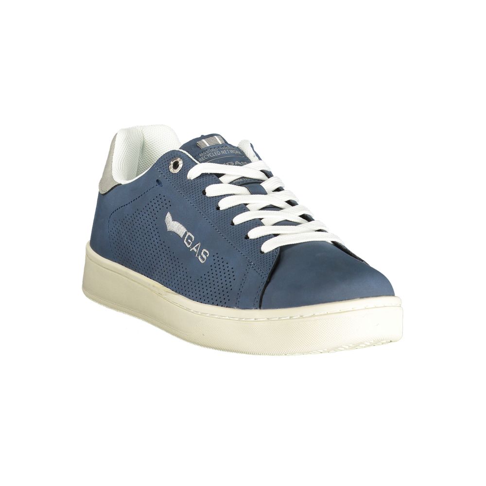 Gas Blue Polyurethane Men Sneaker 1728,67403481248,Athletic - Sneakers - Shoes,Blue,EU41/US8,EU42/US9,EU43/US10,EU44/US11,EU45/US12,Gas,Men,New with tags,Shoes,Sneakers - Shoes