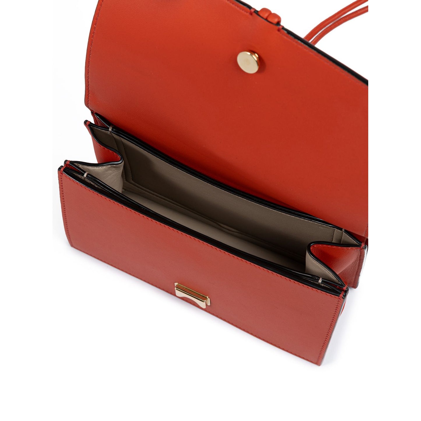 Giada Red Leather Clutch Bag