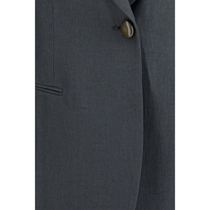 Giorgio Armani Gray Linen Jacket