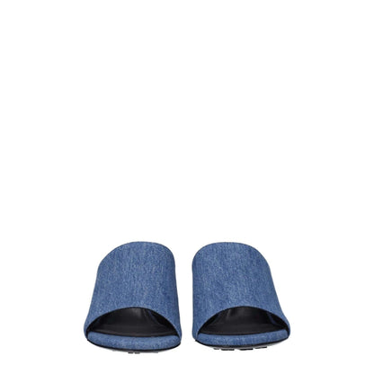 Givenchy Blue Fabric Platform Sandals