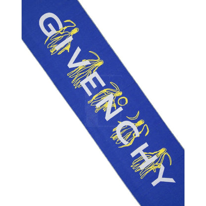 Givenchy Blue Silk Scarf 1728,75611013280,Accessories,Blue,Givenchy,Men,New with tags,Scarves - Accessories,Scarves - Scarves - Accessories