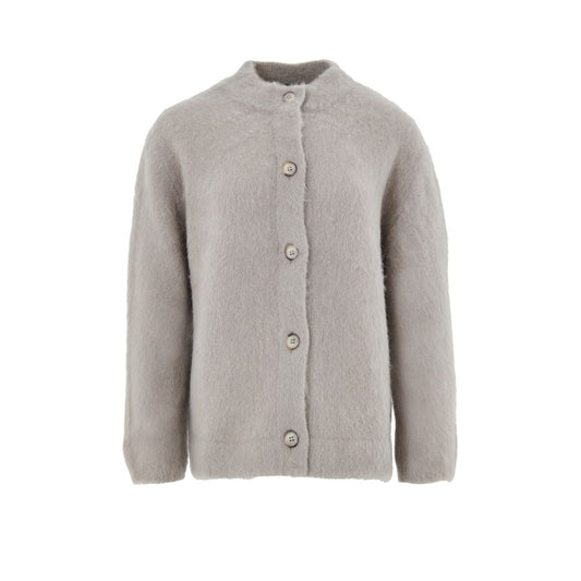 Gran Sasso Beige Wool Cardigan 1728,67397976224,Beige,Cardigans - Sweaters - Clothing,Clothing,Gran Sasso,IT44|L,New with tags,Sweaters - Clothing,Women