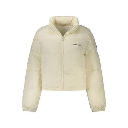 Guess Jeans Bianco Recycled Polyester Women's Jacket