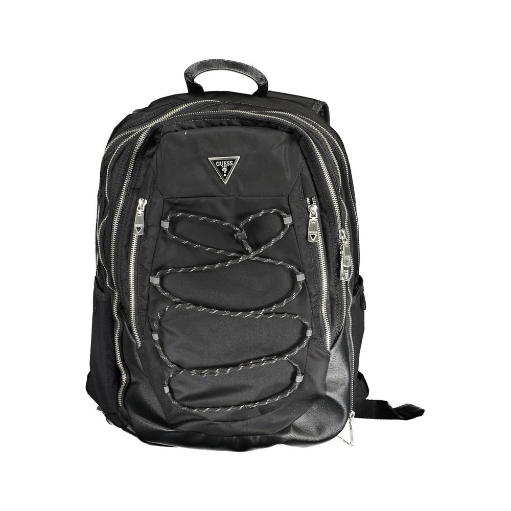 Guess Jeans Black Polyamide Men Backpack 1728,67403481248,Backpacks - Bags,Bags,Black,Guess Jeans,Men,New with tags