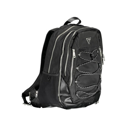 Guess Jeans Black Polyamide Men Backpack 1728,67403481248,Backpacks - Bags,Bags,Black,Guess Jeans,Men,New with tags