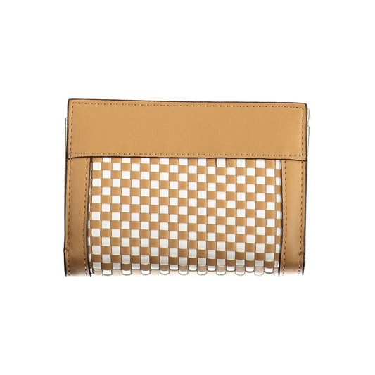 Guess Jeans Brown Polyethylene Wallet3-COMPARTMENT WALLET, LAUREL SLG, COIN PURSE, CARD SPACES, CONTRASTING DETAILS, ZIP CLOSURE, LOGO