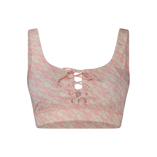Guess Jeans Rosa Polyester Women's Shirt 1728,67403481248,Clothing,Guess Jeans,New with tags,Pink,S,Sport Bra - Sportswear - Clothing,Sportswear - Clothing,Women,XS
