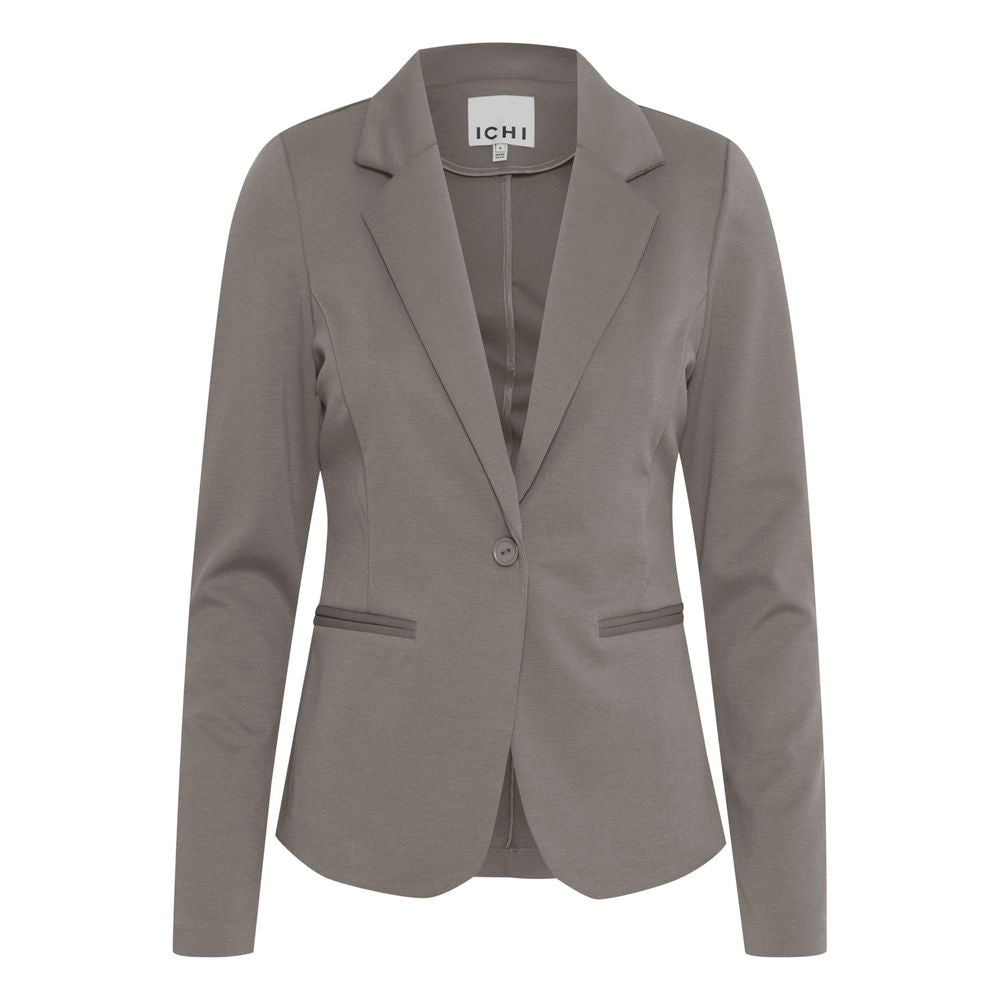 ICHI Beige Polyester Blazer