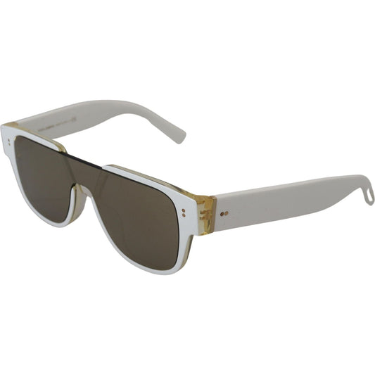 Elegant White Acetate Sunglasses for Women