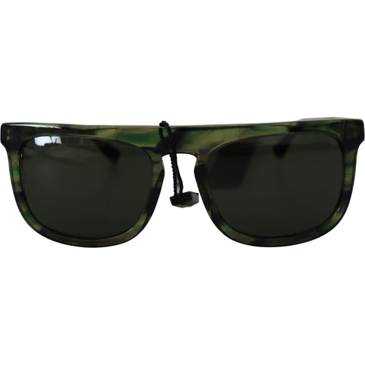 Chic Green Acetate Women's Sunglasses