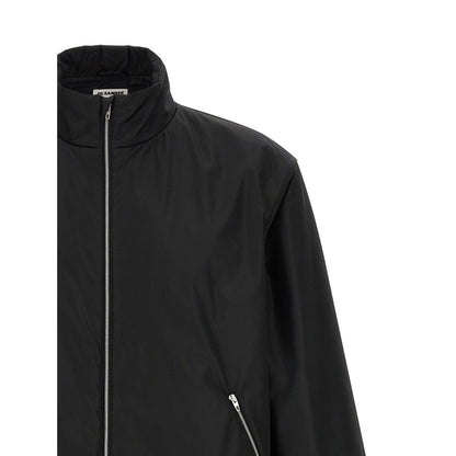 Jil Sander Black Polyester Full-Length Jacket