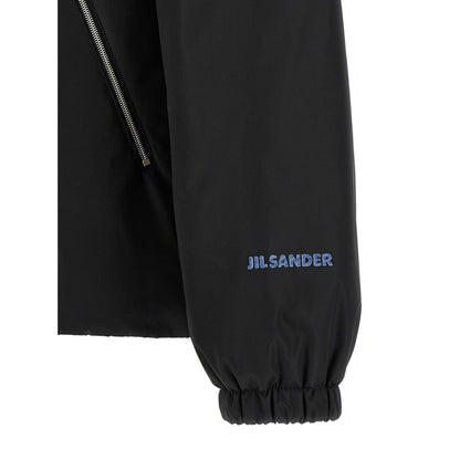 Jil Sander Black Polyester Full-Length Jacket