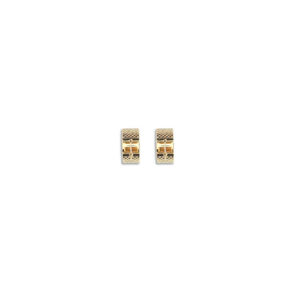 Jil Sander Gold Brass Earrings
