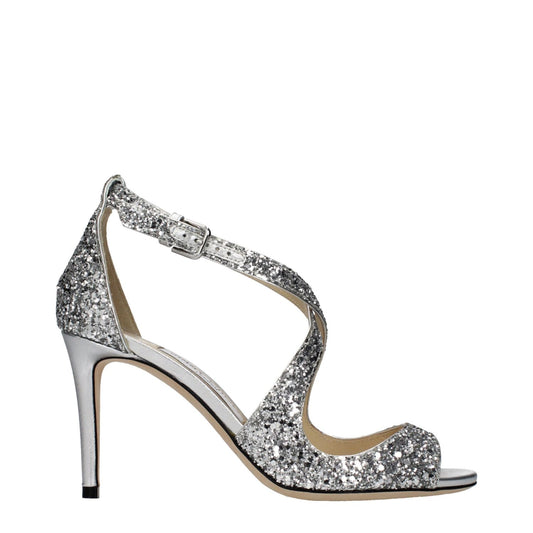 Jimmy Choo Gray Plastic Strap-On Sandals 1728,75667636384,EU36.5/US6.5,EU37/US7,EU40/US10,EU41/US11,Gray,Jimmy Choo,New with tags,Sandals - Shoes,Shoes,Strap-Ons - Sandals - Shoes,Women