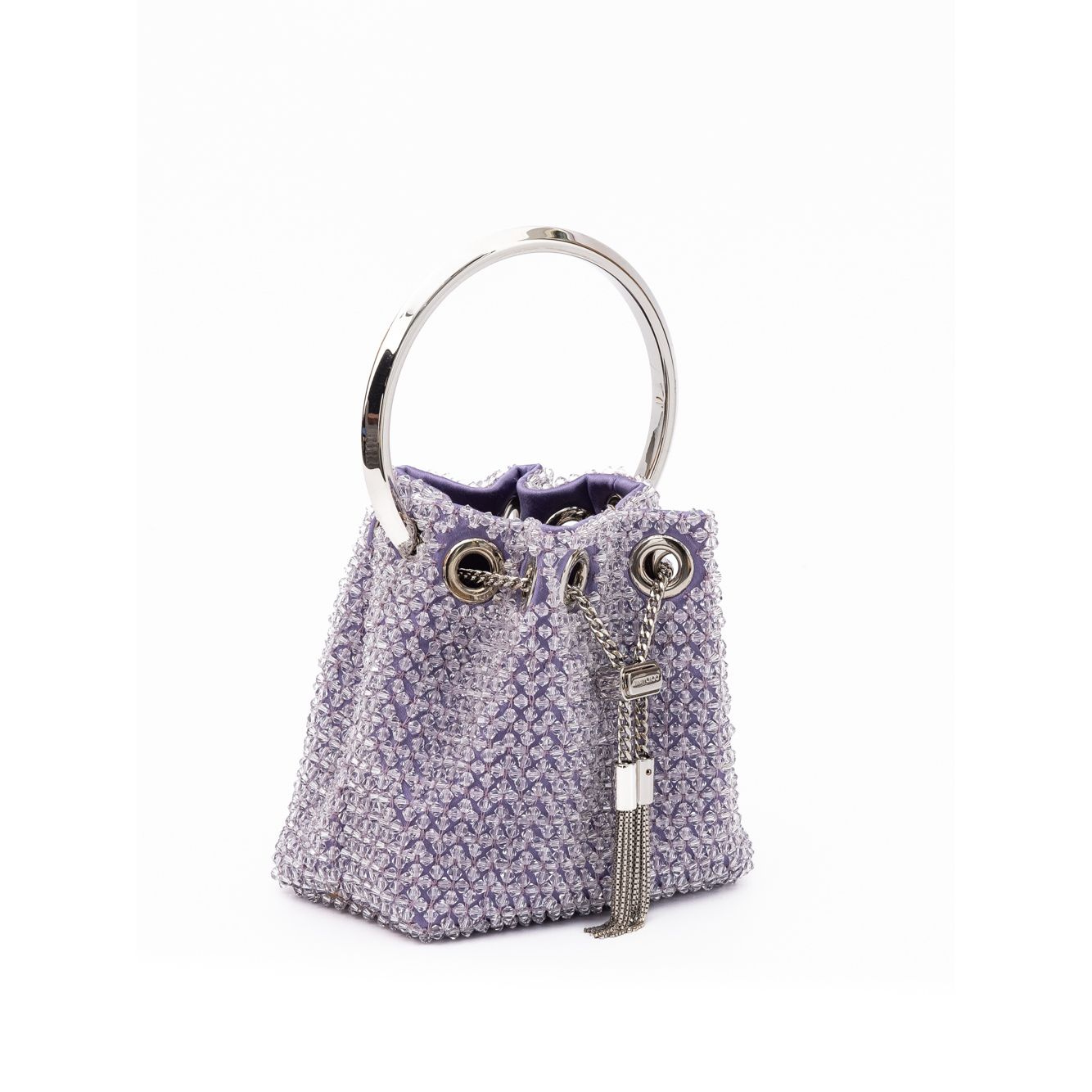 Jimmy Choo Light Purple Bon Bon Micro Crystals Bucket