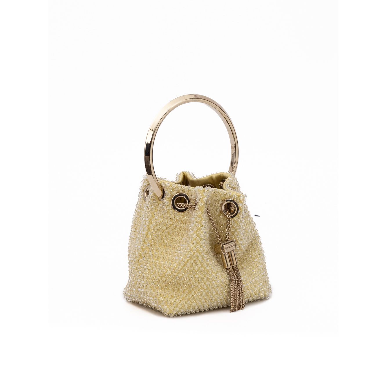 Jimmy Choo Yellow Bon Bon Micro Crystals Bucket