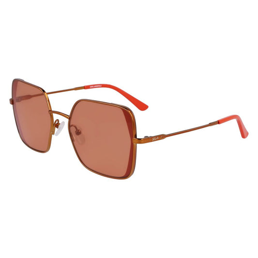 Karl Lagerfeld Orange Metal Sunglasses Karl Lagerfeld