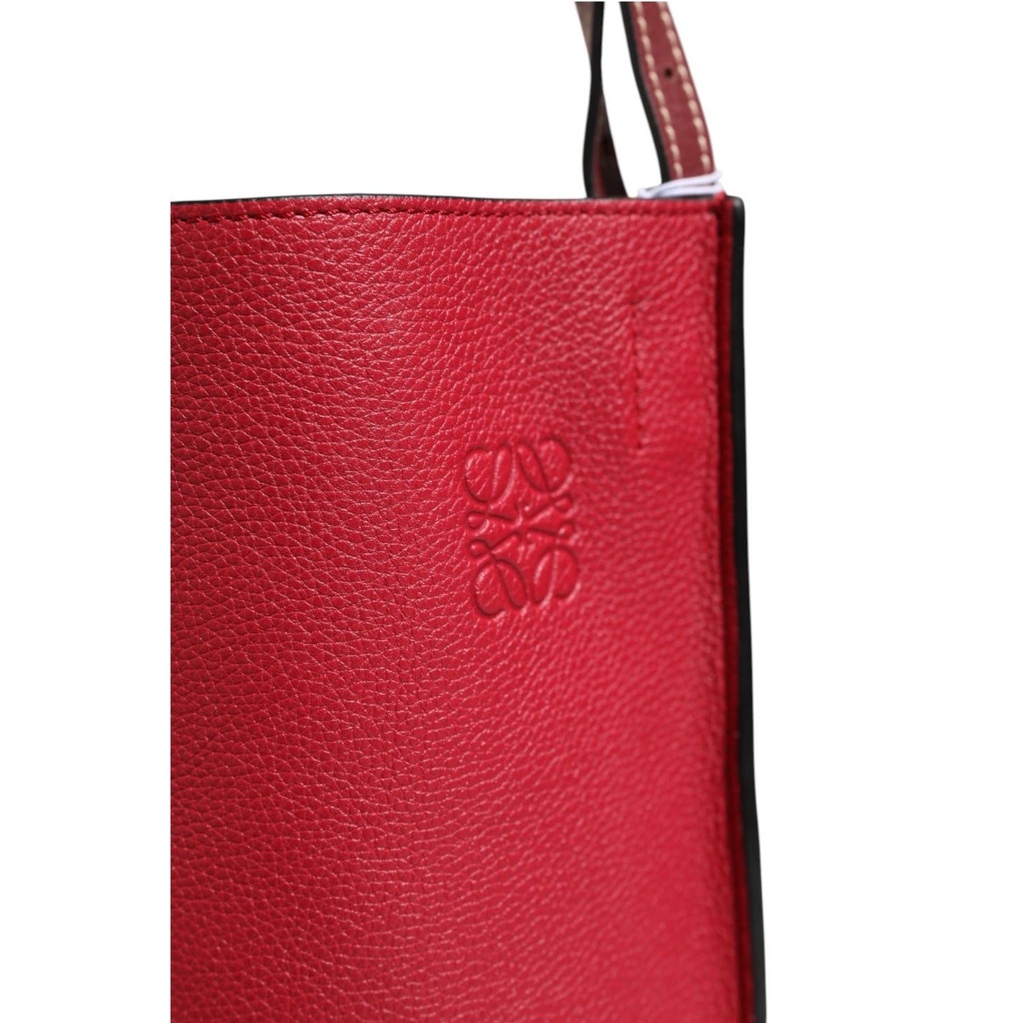Loewe Gate Raspberry & Wine Leather Bucket Bag