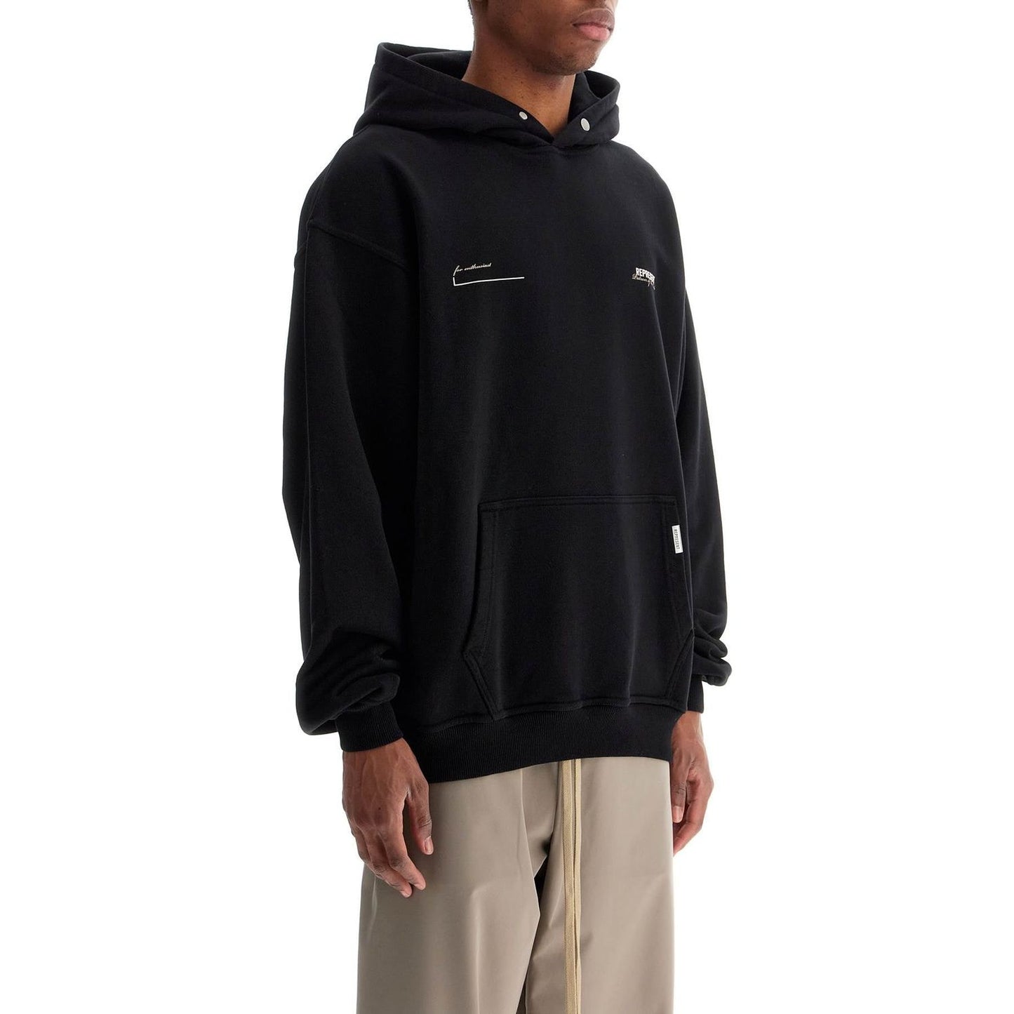 REPRESENT hooded oversized sweatshirt in brushed cotton jersey Topwear REPRESENT