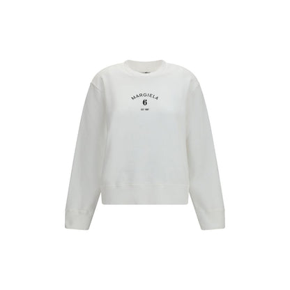 MM6 White Cotton Sweatshirt
