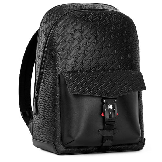 MONTBLANC LEATHER MOD. MONTBLANC MONOGRAM BACKPACK WITH M LOCK BUCKLE 4810 - 30X41X13