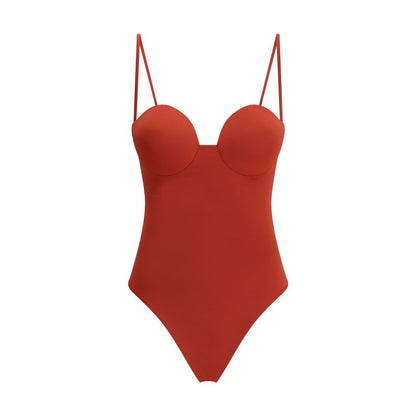Magda Butrym Orange Polyamide One-Piece Swimsuit Magda Butrym