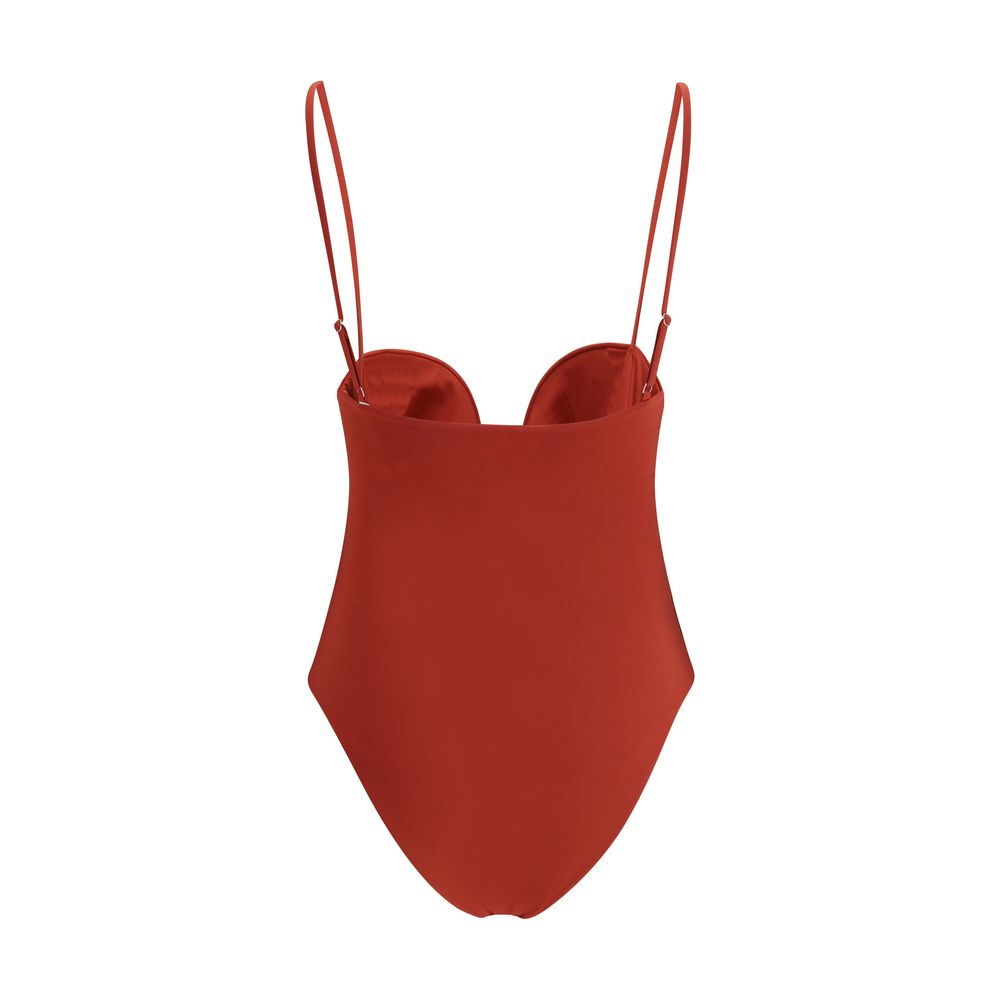 Magda Butrym Orange Polyamide One-Piece Swimsuit Magda Butrym