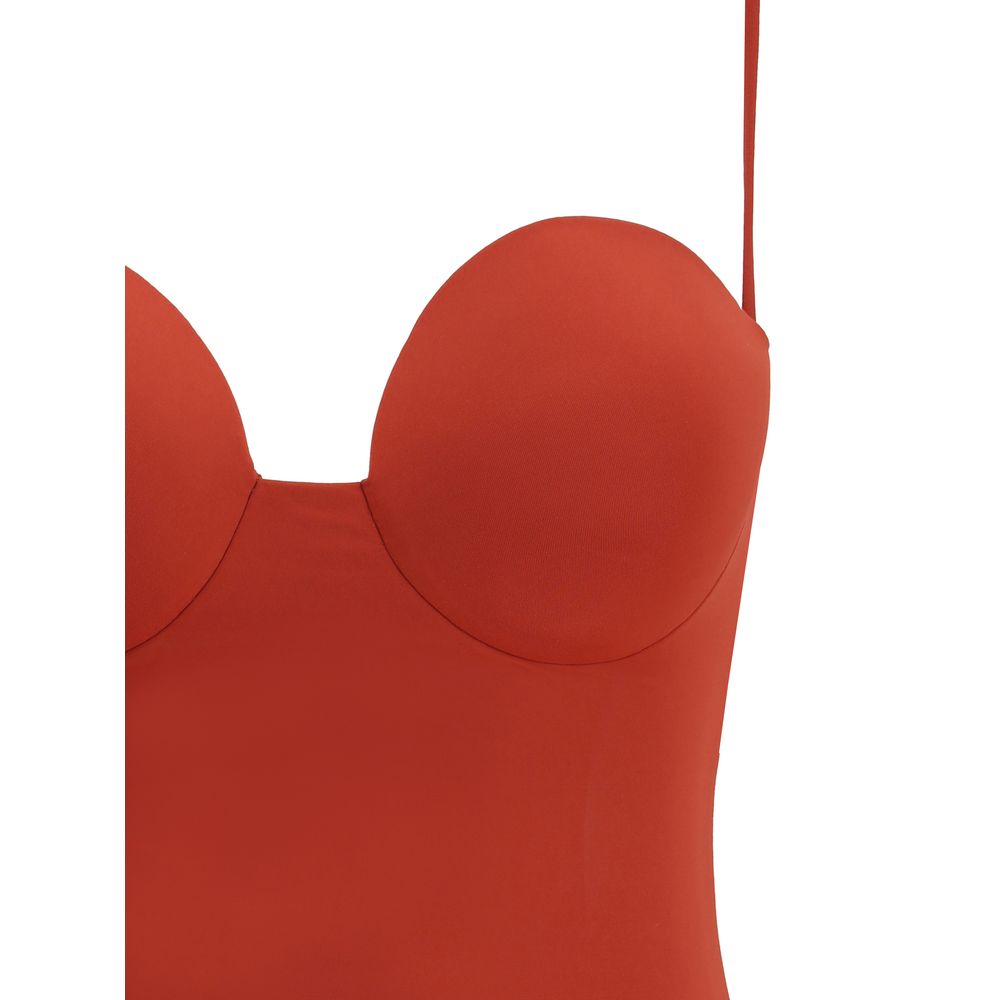 Magda Butrym Orange Polyamide One-Piece Swimsuit Magda Butrym
