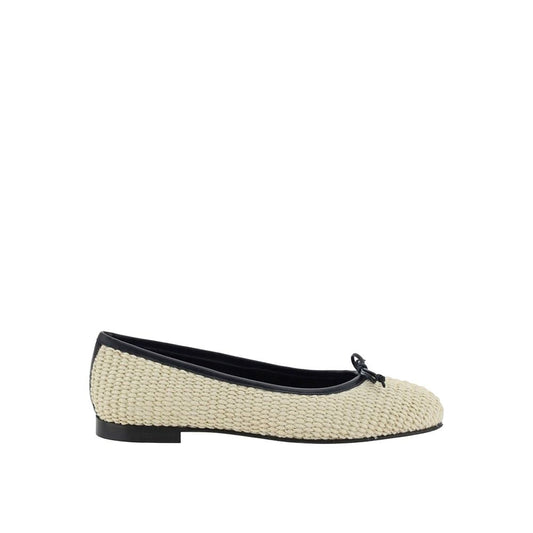 Manolo Blahnik Beige Raffia Ballet Flats 1728,75611013280,Ballet Flats - Flats - Shoes,Beige,EU41/US11,Flats - Shoes,Manolo Blahnik,New with tags,Shoes,Women